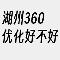 湖州360优化好不好