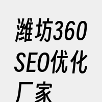 潍坊360SEO优化厂家