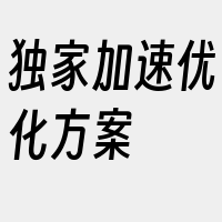 独家加速优化方案