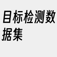 目标检测数据集