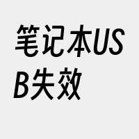 笔记本USB失效