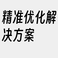 精准优化解决方案