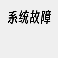 系统故障