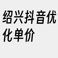 绍兴抖音优化单价