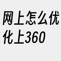 网上怎么优化上360