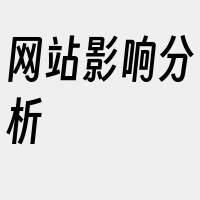 网站影响分析