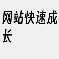 网站快速成长