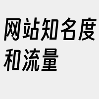 网站知名度和流量