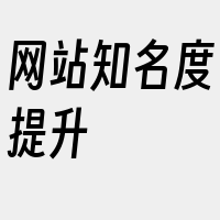 网站知名度提升