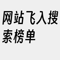 网站飞入搜索榜单