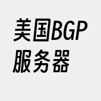 美国BGP服务器