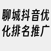 聊城抖音优化排名推广