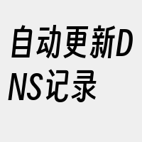 自动更新DNS记录