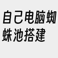 自己电脑蜘蛛池搭建