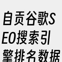 自贡谷歌SEO搜索引擎排名数据