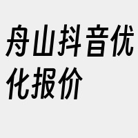 舟山抖音优化报价