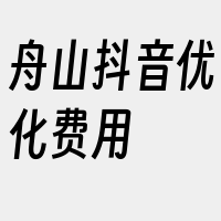 舟山抖音优化费用