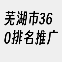 芜湖市360排名推广