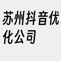 苏州抖音优化公司