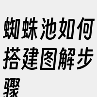 蜘蛛池如何搭建图解步骤