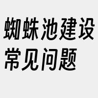 蜘蛛池建设常见问题