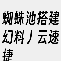 蜘蛛池搭建幻料丿云速捷