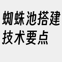 蜘蛛池搭建技术要点