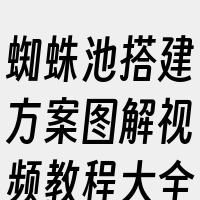 蜘蛛池搭建方案图解视频教程大全