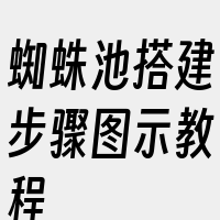 蜘蛛池搭建步骤图示教程