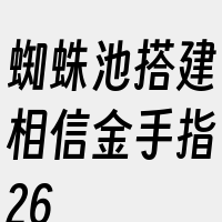 蜘蛛池搭建相信金手指26