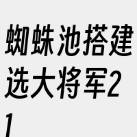 蜘蛛池搭建选大将军21