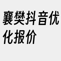 襄樊抖音优化报价