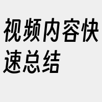 视频内容快速总结