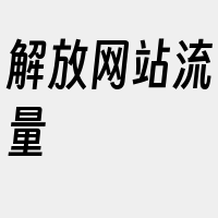 解放网站流量