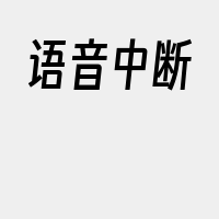 语音中断