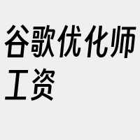 谷歌优化师工资