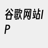 谷歌网站IP