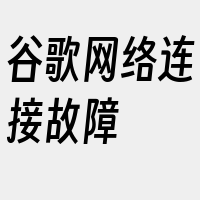 谷歌网络连接故障