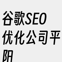 谷歌SEO优化公司平阳