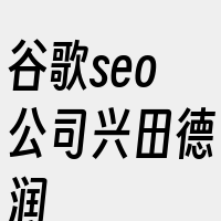 谷歌seo公司兴田德润