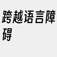 跨越语言障碍