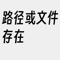 路径或文件存在