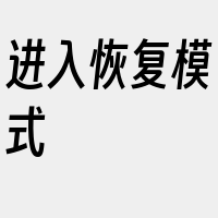 进入恢复模式