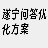 遂宁问答优化方案