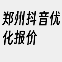 郑州抖音优化报价