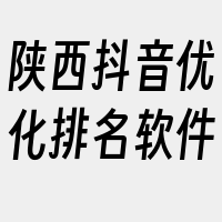 陕西抖音优化排名软件