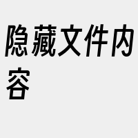 隐藏文件内容