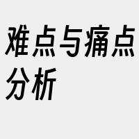 难点与痛点分析