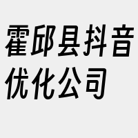 霍邱县抖音优化公司