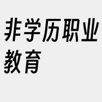 非学历职业教育